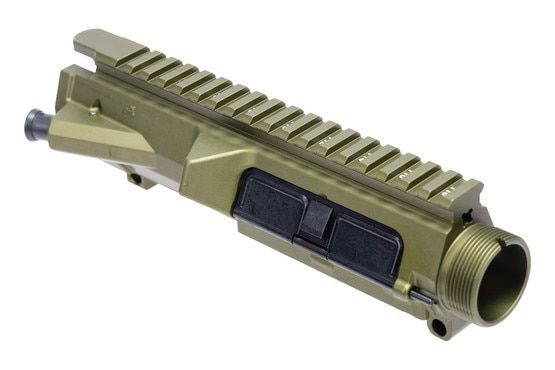 Aero M5 Threaded Assembled Upper Receiver in OD Green comes assembled with a port door and forward assist.